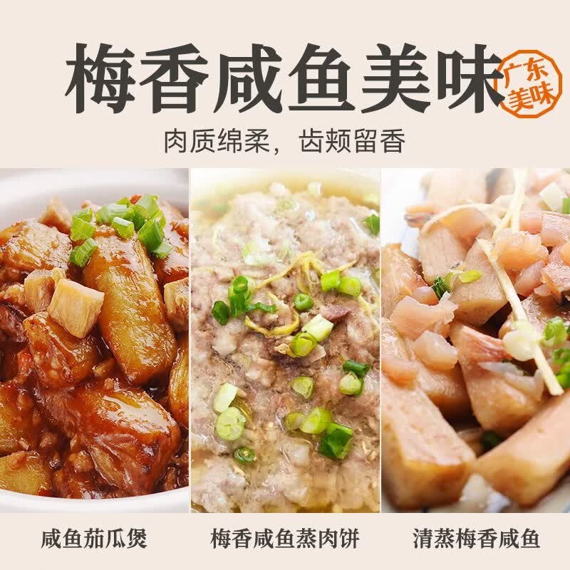 海确丰广东阳江梅香马鲛鱼咸鱼霉香茄子煲马交鱼正宗马鲛鱼腌制马胶鱼干 梅香马鲛咸鱼【纯肉 中段】1斤