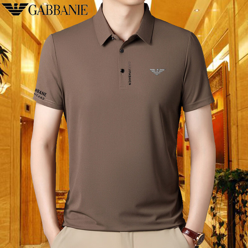 阿玛尼（ARMANI）意大利正品曼夏季男士短袖Polo衫中年商务休闲高端专柜 十大奢侈品男装国际一线品牌红色 M 170_84A