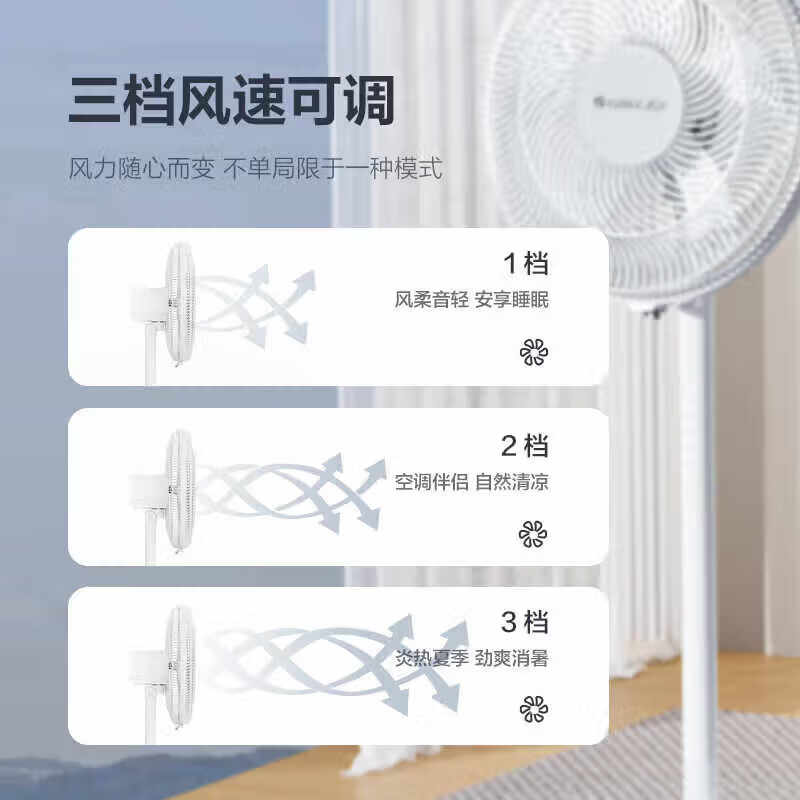 格力电风扇落地扇7叶大风量客厅卧室轻音低躁节能省电扇遥控家用宿舍办公室台地立式两用风扇FD-3515h7 5叶14寸遥控台地两用（FD-40X78Bh5）