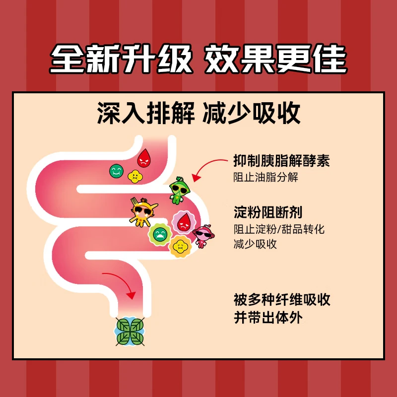 万宁(mannings)大餐急救含片控糖阻断糖分吸油脂淀粉碳水阻断餐前截击 【家庭装】 3粒*3包