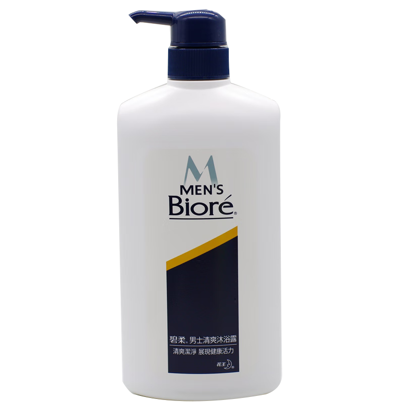 碧柔(Biore)进口男士清爽沐浴露750ml 香味持久滋润保湿洁净沐浴乳液