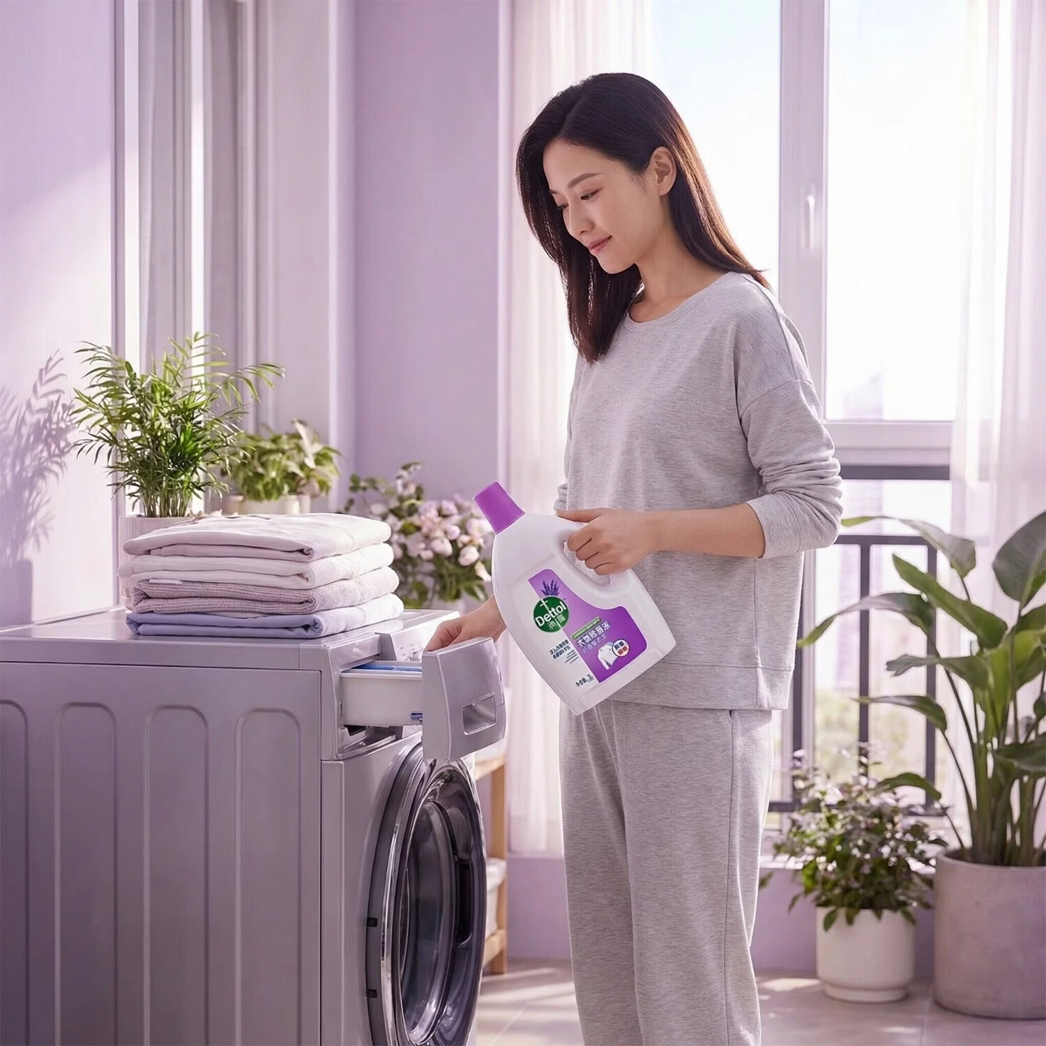 滴露 滴露衣物除菌液3L杀菌除螨去味除菌剂洗衣伴侣清洁可机洗 【薰衣草味】3L*2囤货无忧