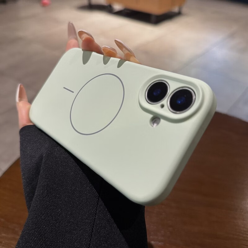 帝仕信适用iphone17苹果17pro手机壳16promax肤感液态新款15细圈磁吸充电14plus情侣全包13硅胶保护套 细圈磁吸【中国红】 iPhone 13 Promax