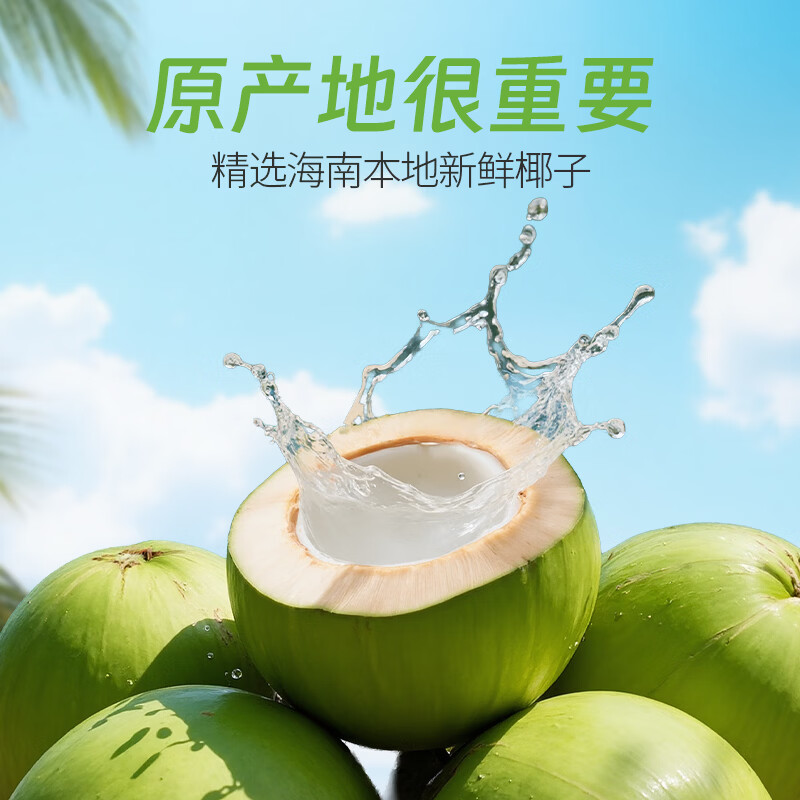 椰牛（yeniu）新品海南鲜椰子水电解质饮料海南特产果汁孕妇饮品清甜口感 【海南本地鲜椰】450ml*15瓶（整箱）