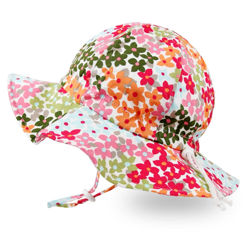 Twinklebelle儿童防晒帽男女童太阳帽婴儿遮阳帽宝宝沙滩帽防紫外线 野花 M(8-36个月 46-53CM)高性价比高么？