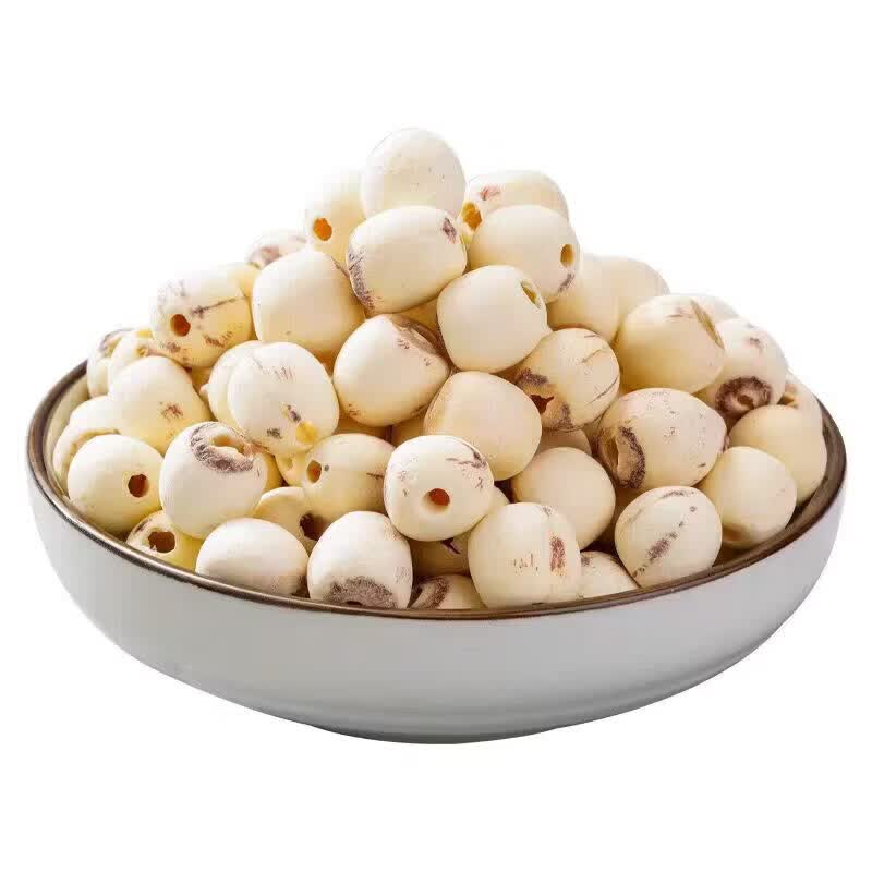 同仁堂（TRT）特级湘潭道地大粒白莲子中药材莲米祛湿补气血无硫软糯易煮鲜莲子 大粒白莲子 280g*2罐 甜糯绵密