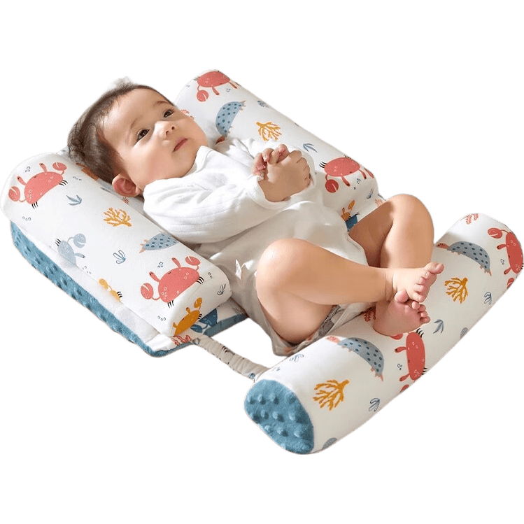蒂樂 嬰兒防吐奶斜坡墊緩解吐奶枕頭斜坡枕新生兒喂奶神器寶寶哺乳枕 海洋 （升級(jí)護(hù)欄款）