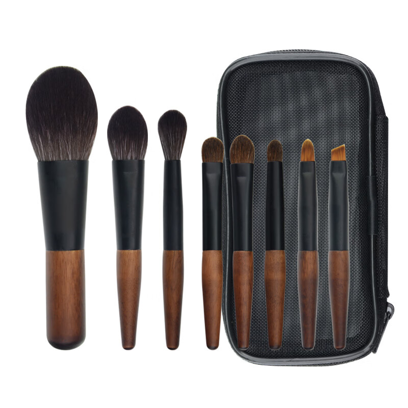 YAHLIGS便携8支迷你化妆刷 沧州化妆刷套刷 动物毛点彩刷 迷你眼部刷套刷 便携迷你化妆刷 12支 A版