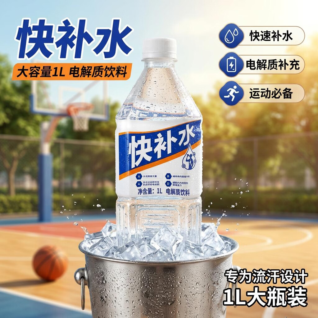 百多利冰爽柠檬冰红茶  柠檬味茶饮料 整箱量贩装 快补水电解质1L*12瓶