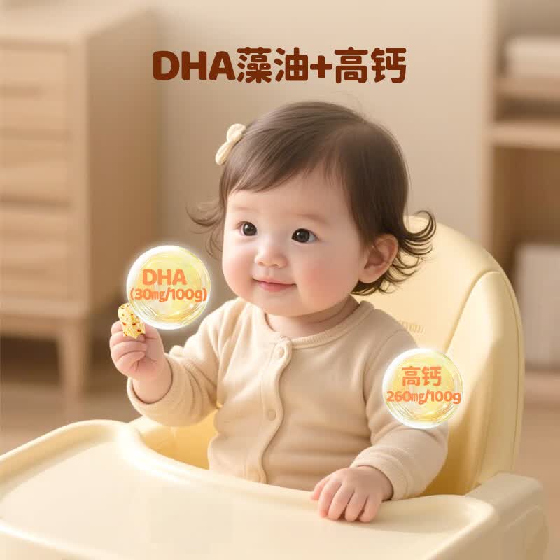 尚可诗DHA迷你坚果棒 高钙坚果酥巴旦木泡芙脆儿童营养健康小零食 DHA迷你坚果泡芙*1盒(贵在运费)