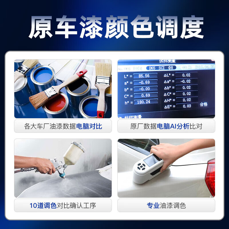 点缤长安深蓝SL03S7补漆笔月岩灰星云青汽车漆面划痕修复蜡自喷漆神器 星矿黑【补漆笔+划痕蜡】