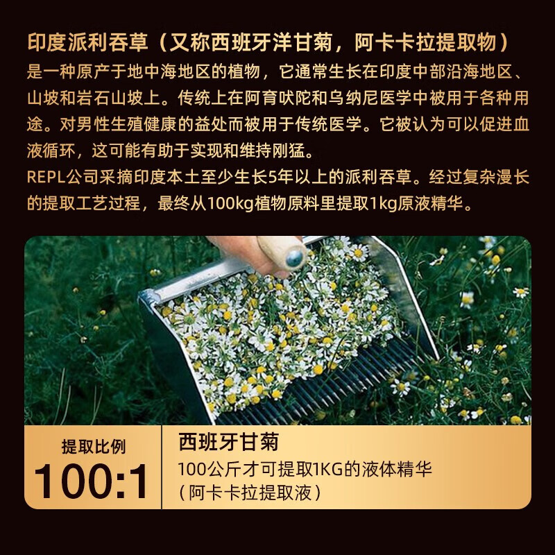 百臻堂印度进口神油男用成人用品延迟喷剂延时喷雾可口不麻硬久射不早泄 至尊油1代-外用延时液啪啪胶龟头脱敏房事工具 R.E.P.L梵医阿育吠陀伽拉陀印度进口植物萃取