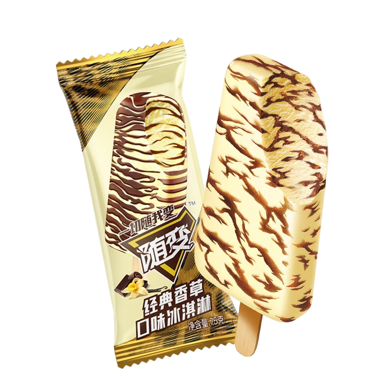 我的夏天解暑的蒙牛 新说唱随变经典香草口味冰淇淋75g*10支_冰淇淋/雪糕_什么值得买