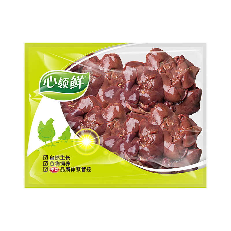 泰森（Tyson）旗下心领鲜冷冻鸡肝卤鸡肝烧烤卤煮代餐夜宵生鲜食材【临期清仓】 心领鲜鸡肝1kg*2袋（共4斤）