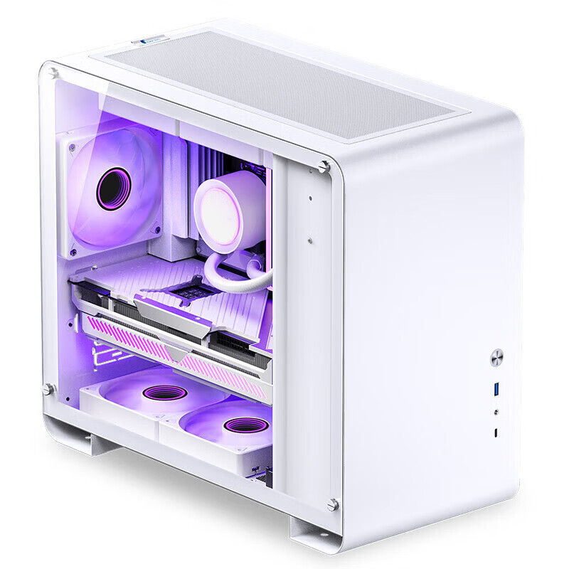 乔思伯（JONSBO）U4 Mini白色 MATX机箱（MATX主板/360冷排位/侧透钢化玻璃/支持背插主板/330-420mm显卡） U4 MINI白色 MATX支持背插主板