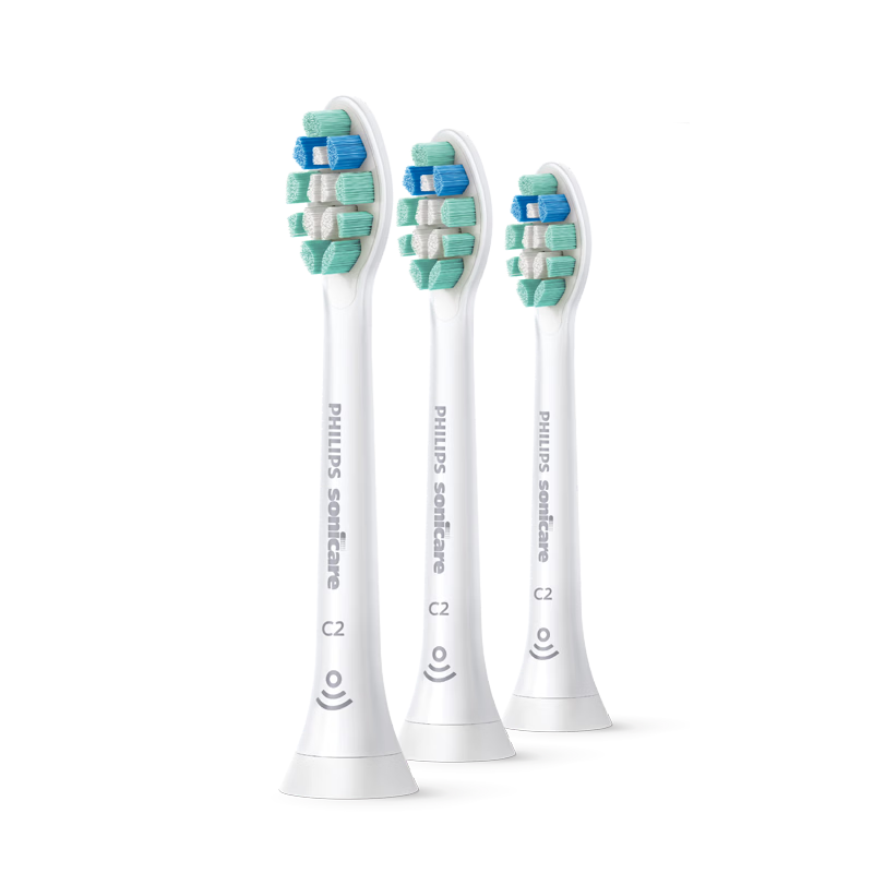 飞利浦（PHILIPS）电动牙刷头原装正品适配钻石3/7/9系列刷柄HX5171 HX5181 HX5161 HX3792护龈亮白C2G2W2 欧洲进口 1支HX9021/67