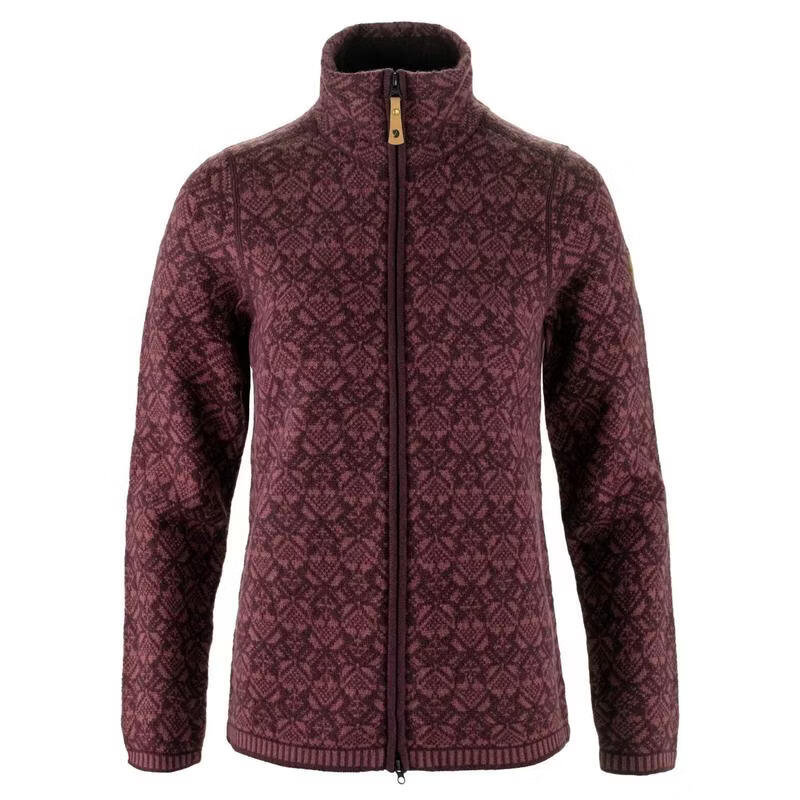 北极狐（FJALLRAVEN）女士抓绒衣保暖防风抗寒外套立领长袖针织外套 PORT 均码 |L