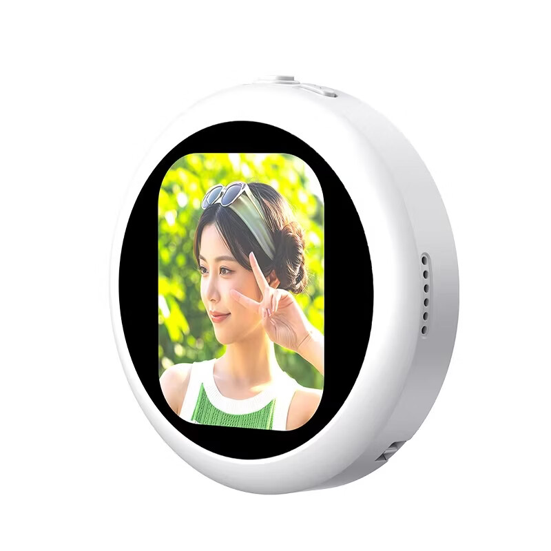 wonew七彩蜗牛手机自拍宝显示屏后置摄像头自拍神器适用iPhone苹果17磁吸magsafe无线投屏器即插即用 神秘白-T2【套餐款】+Z3变焦掌心杆