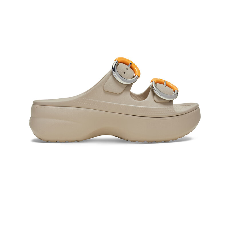 卡骆驰(CROCS)白鹿同款经典云朵自在彩扣女士凉鞋轻便舒适一脚蹬沙滩鞋|213246 甜酒棕-2NM 35 (220mm)