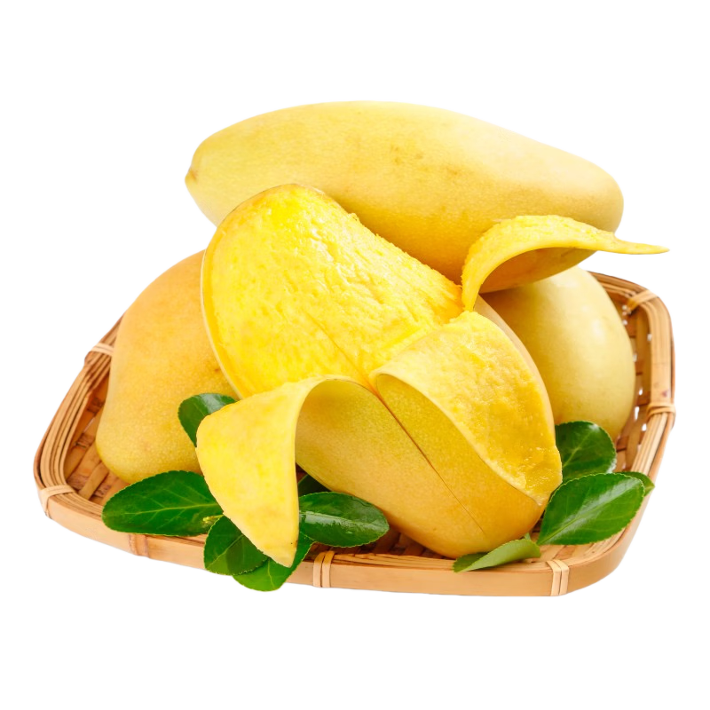 京鲜生 广西高乐蜜芒果 净重3斤装 单果200g起 生鲜水果源头直发