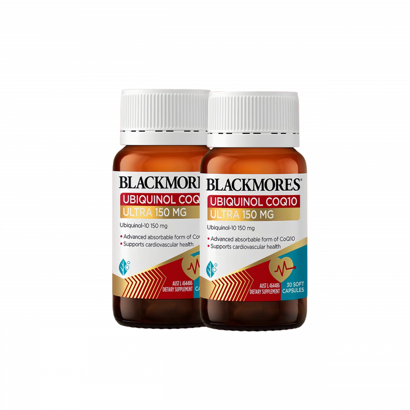 BLACKMORES澳佳宝150mg还原型辅酶q10软胶囊送长辈保护心脏辅助备孕30粒 【夫妻同补】还原辅酶 30粒*2瓶
