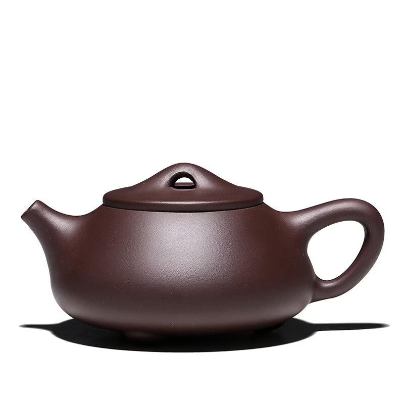 宜兴原矿老紫泥紫砂壶手工制作景舟石瓢茶壶球孔出水名家手作紫砂 紫泥
