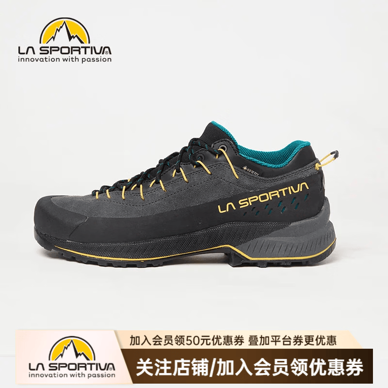 拉思珀蒂瓦（LA SPORTIVA） 登山鞋男耐磨轻量户外徒步鞋女休闲时尚接近鞋TX4 碳灰/竹青 【建议拍大1码】 43