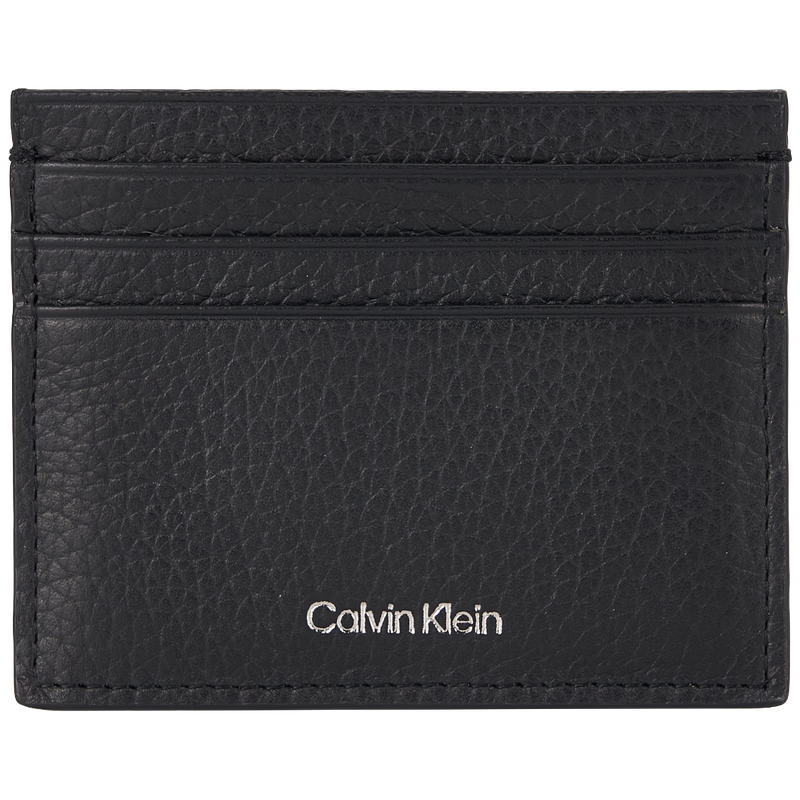 Calvin KleinJeans26春夏新款男士商务休闲ck鹅卵石纹牛皮革多卡位卡包礼物