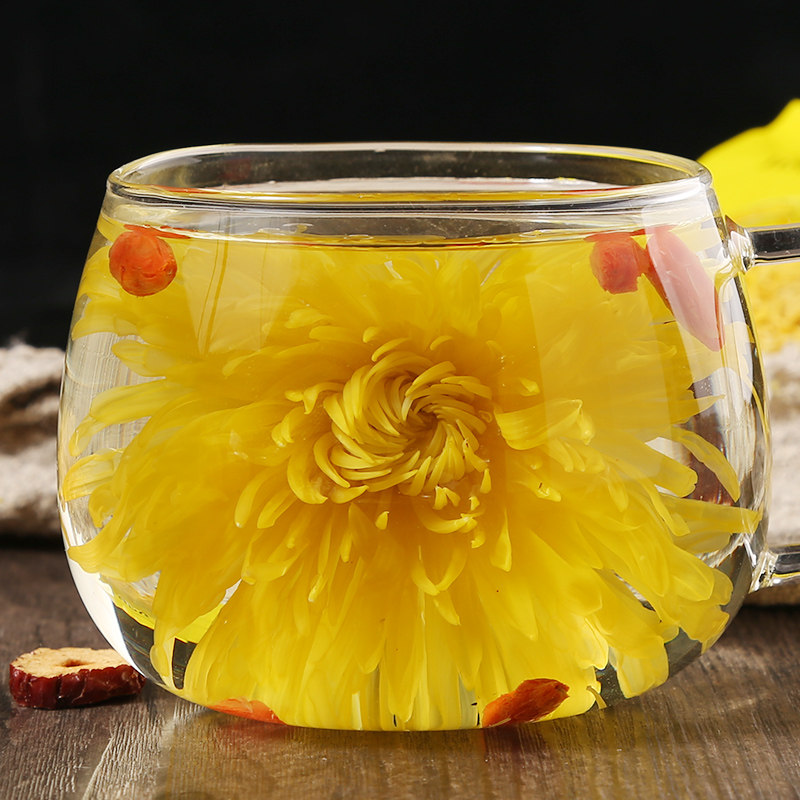 同款特级金丝皇菊500g野生黄菊贡菊花清热下火护肝明目茶 熬夜爆痘喝特级金丝皇菊 黄山原 100g*4罐 甄选正宗黄山5A高山金丝皇菊花 0添加0熏硫