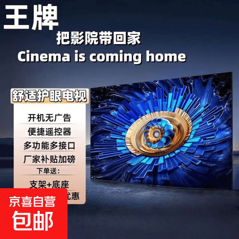 【家电补贴30%】新品智慧屏电视机超薄高清智能网络wifi语音投屏客厅可壁挂卧室护眼 43英寸 【新品】极清护眼电视版