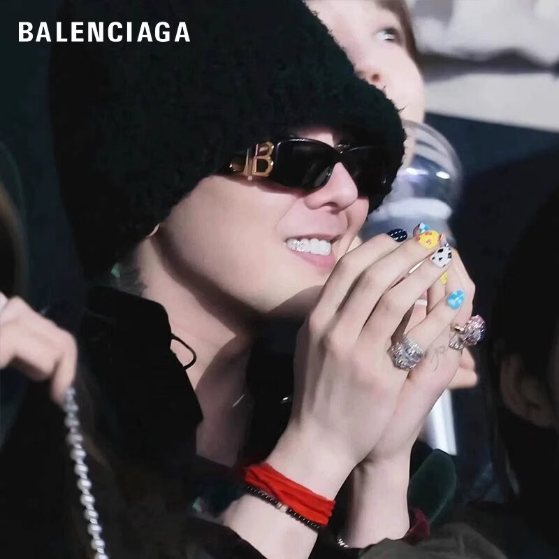 BALENCIAGABalenciaga巴黎世家墨镜男女款高级感时尚潮流猫眼太阳镜飞行墨镜 BB0310SK-001(权志龙同款)