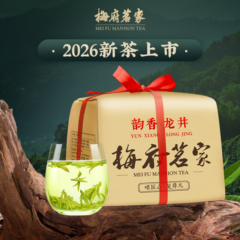 梅府茗家绿茶明前特级龙井新年新茶自饮口粮高档精致茶包自饮送领导长辈 明前特级龙井125g（韵香）