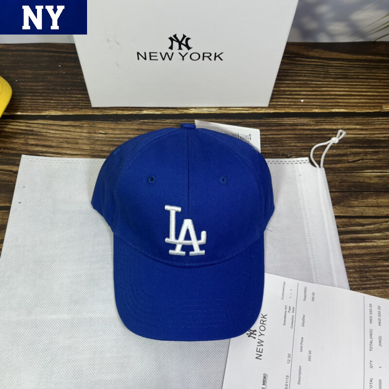 NY新款软顶棒球帽韩版女休闲时尚刺绣大标N情侣鸭舌帽潮ins春夏遮 L蓝色 均码 京东折扣/优惠券