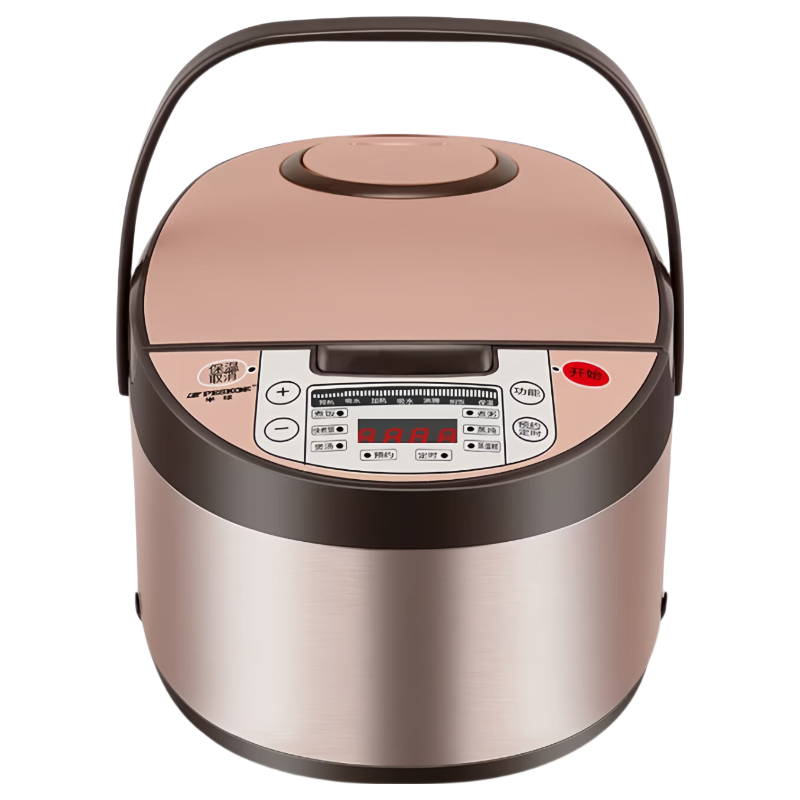 【德国品质-不粘锅电饭锅】大容量电饭煲5L家用一级能效智能预约定时柴火饭大容量不粘锅煮饭锅 勺子一个 1L