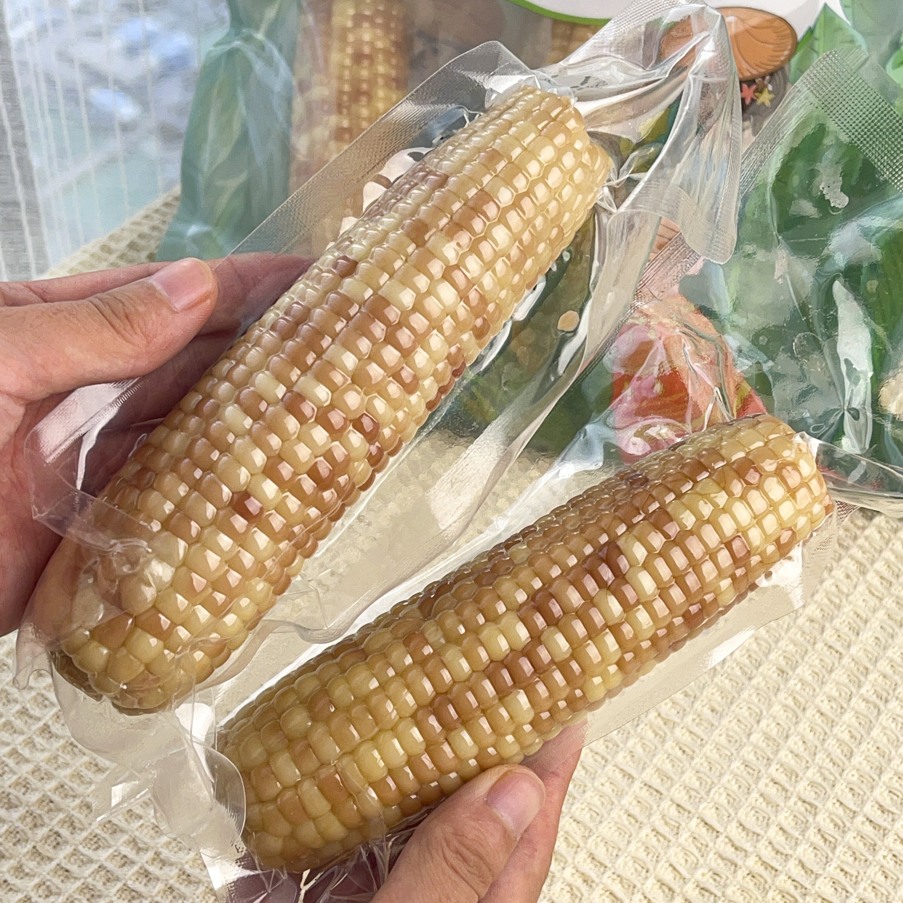 彩云之南西双版甜糯玉米开袋即食减低脂糯玉米真空包装早餐代餐 西双版纳香糯甜玉米1公斤/袋（5根左右）