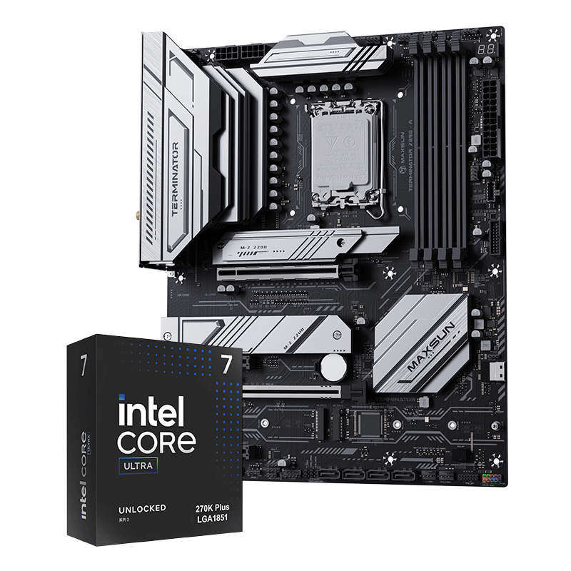 铭瑄MS-终结者 Z890-A WiFi电脑主板+英特尔酷睿 Ultra 7 270K PLUS处理器主板CPU套装