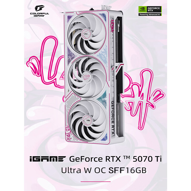 七彩虹（Colorful）RTX5060 5060TI RTX5070 5070TI RTX5080全系显卡战斧Ultra银鲨ADOC水神Neptune火神Vulcan白火神 5070TI Ultra W OC SFF