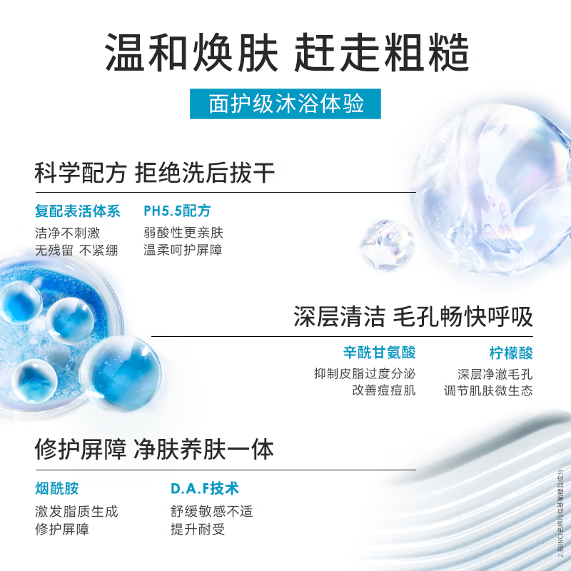 BIODERMA贝德玛沐浴啫喱沐浴露温和控油祛痘运动清爽 1L
