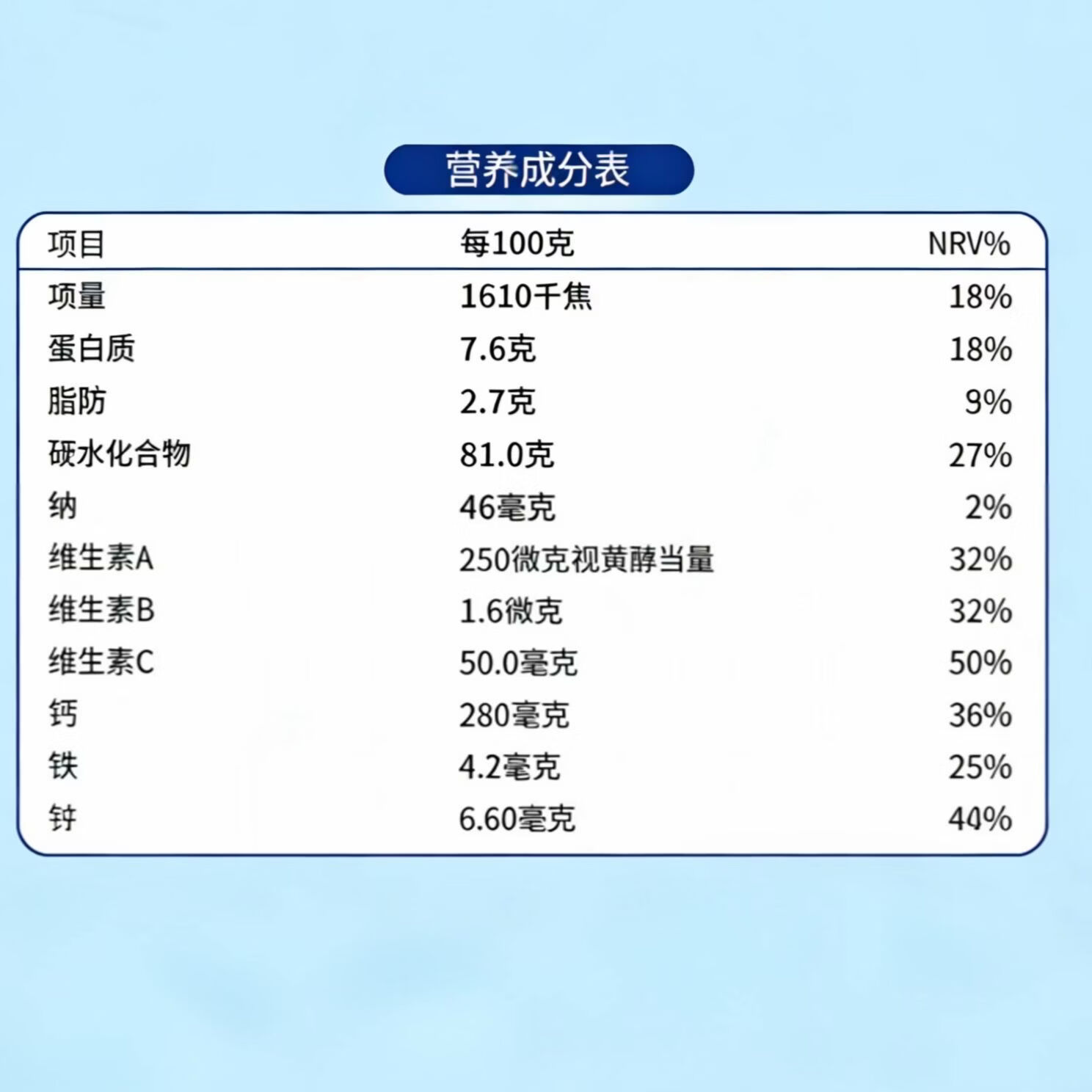 愈沛中老年营养米粉 优质蛋白 0蔗糖 1000g/罐 加强营养 1000g*1罐