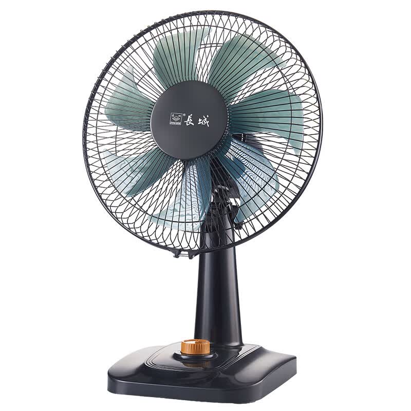 长城台式电风扇家用台扇风扇宿舍卧室台风扇客厅办公室节能省电摇头电扇学生床上 14英寸七叶（性价比）三档 FT·30货号12