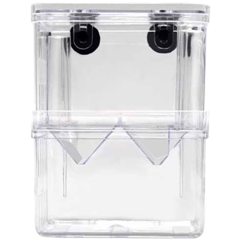 汉洋隔离盒鱼缸小鱼苗繁殖盒孔雀鱼斗鱼幼鱼生产房分养用孵化盒中号