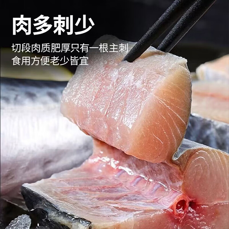 海确丰大马鲛鱼切片中段新鲜冷冻马交鱼深海鱼海鲜水产马鲛鱼 马鲛鱼切片1000g/4-10片