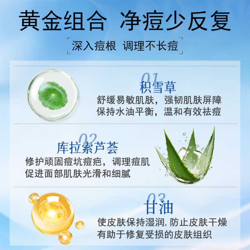 梦若羽eak祛痘凝胶【官方直售】淡化痘印去豆痘坑闭口粉刺青春痘痘黑头 【99%的顾客选择】买三赠二 5支装 【官方旗舰 京质保障】