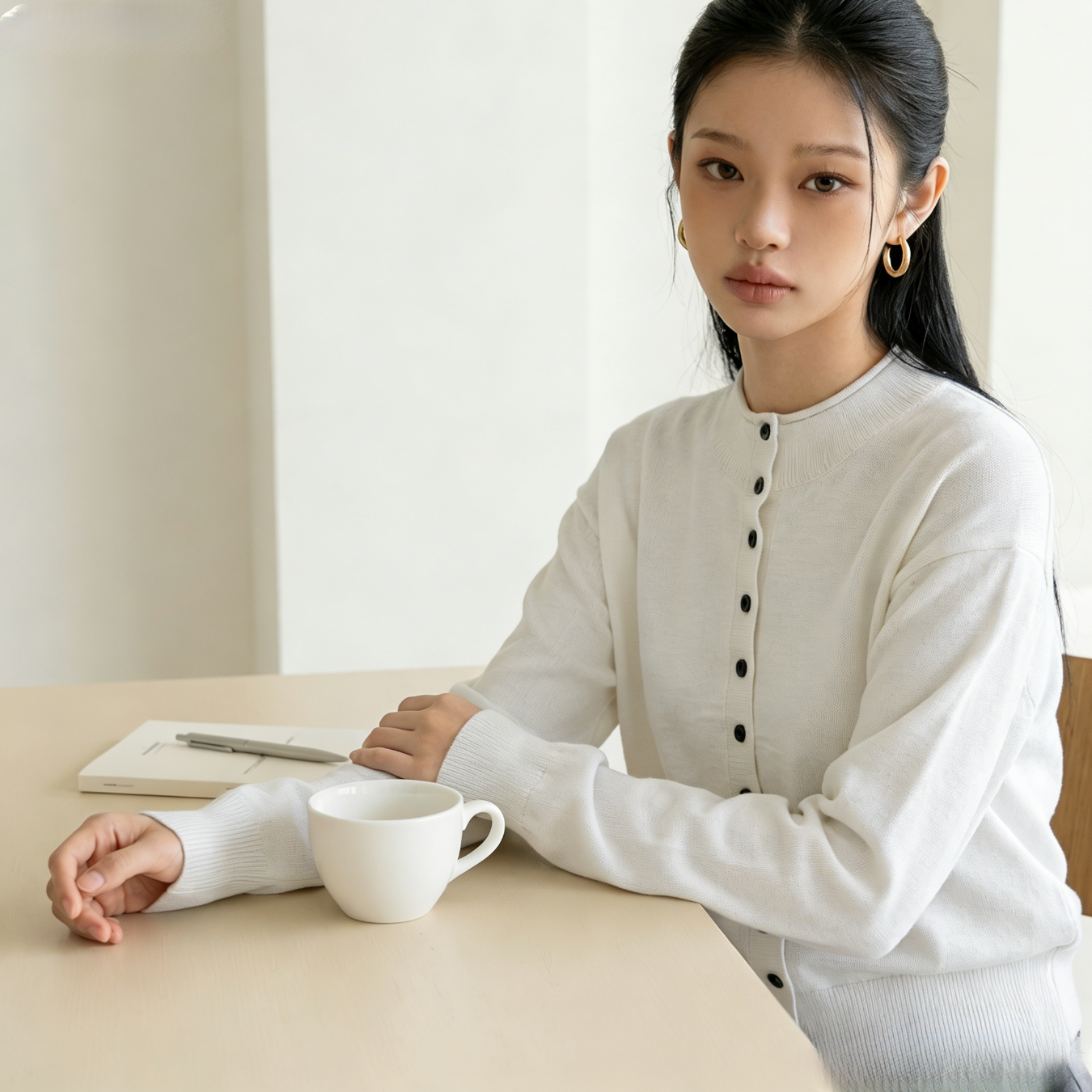 澜度《鹦鹉梨严选》26春季简约新款时尚休闲慵懒风针织开衫女WH8091 白色 L 推荐体重（100-120） 京东折扣/优惠券