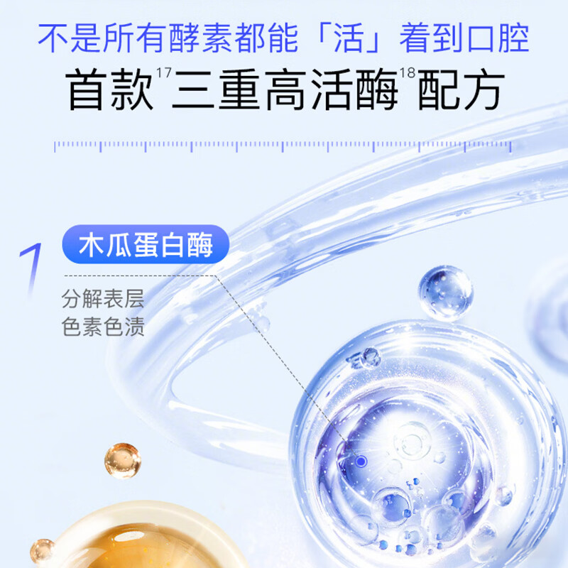 舒客酵素牙膏美白牙齿清新口气去黄去牙渍减轻口臭含氟 【7天白3度】酵素青柠+樱花120g*2