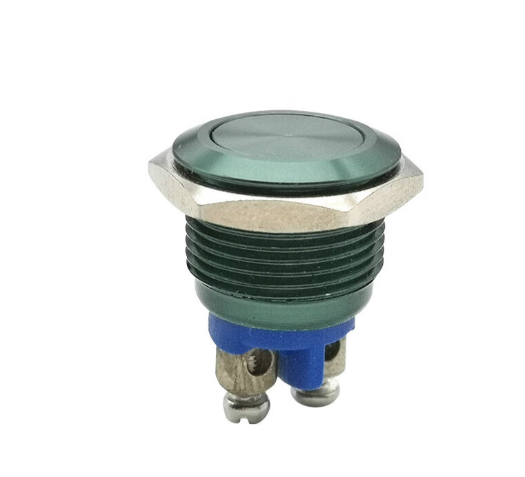 梯橙16mm金属按钮非自锁自复位汽车改装门门控启动按钮开关 pb