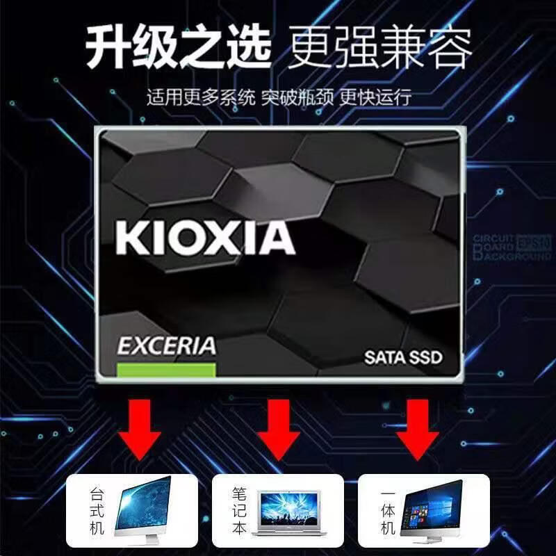 铠侠（Kioxia）铠侠固态硬盘TC10480G960G2.5寸SATA3.0台式机笔记本电脑SSD 480GB(原厂颗粒)