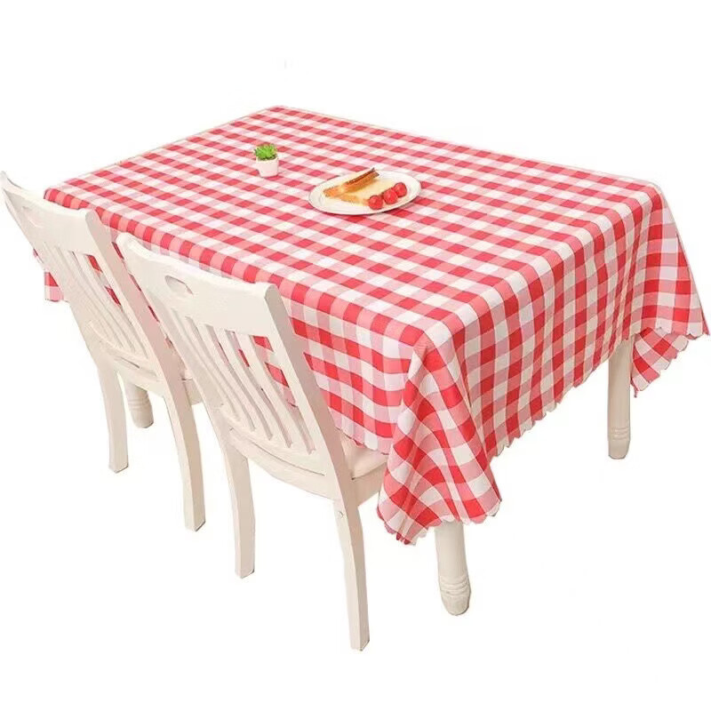 溥畔一次性桌布塑料加厚台布格子布餐厅酒店大排档圆桌方形餐垫 [特厚小龙虾]1.2米 x1.8米100张