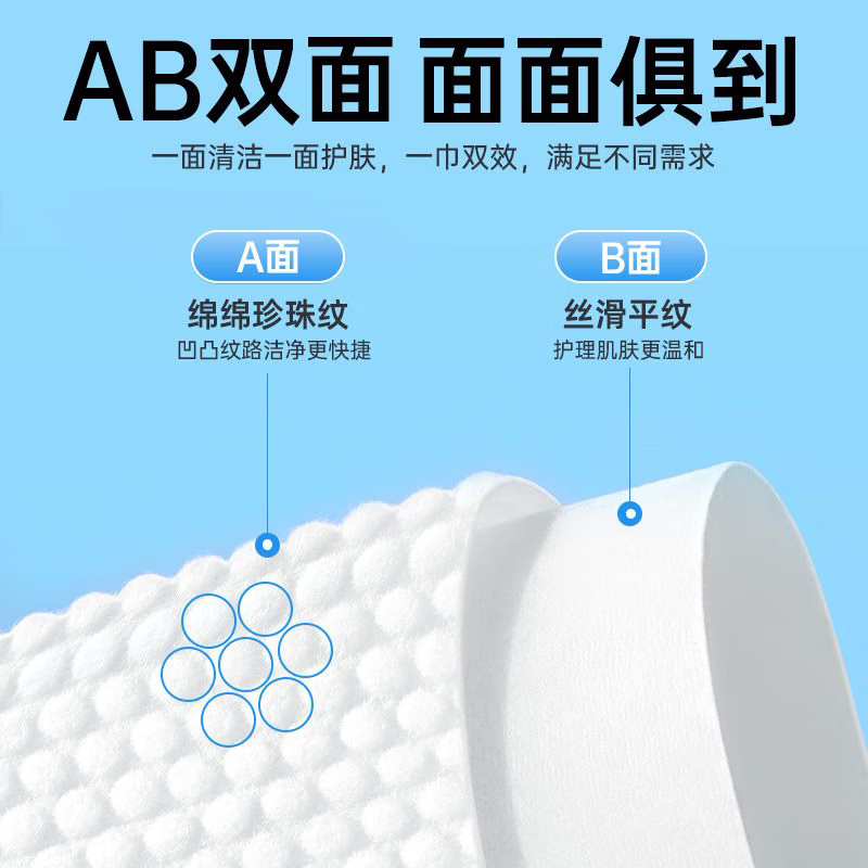 洗脸巾悬挂式 一次性毛巾大包绵柔巾 干湿两用洁面擦脸巾母婴可用 【超值大包】100抽*2提