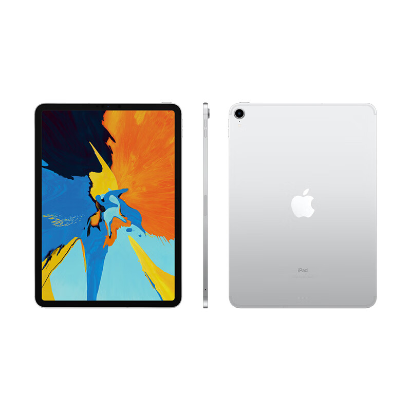 Apple iPad Pro 11英寸平板电脑2018年新款(1TB WLAN+Cellular版/全面屏/A12X芯片/Face ID MU272CH/A)银色